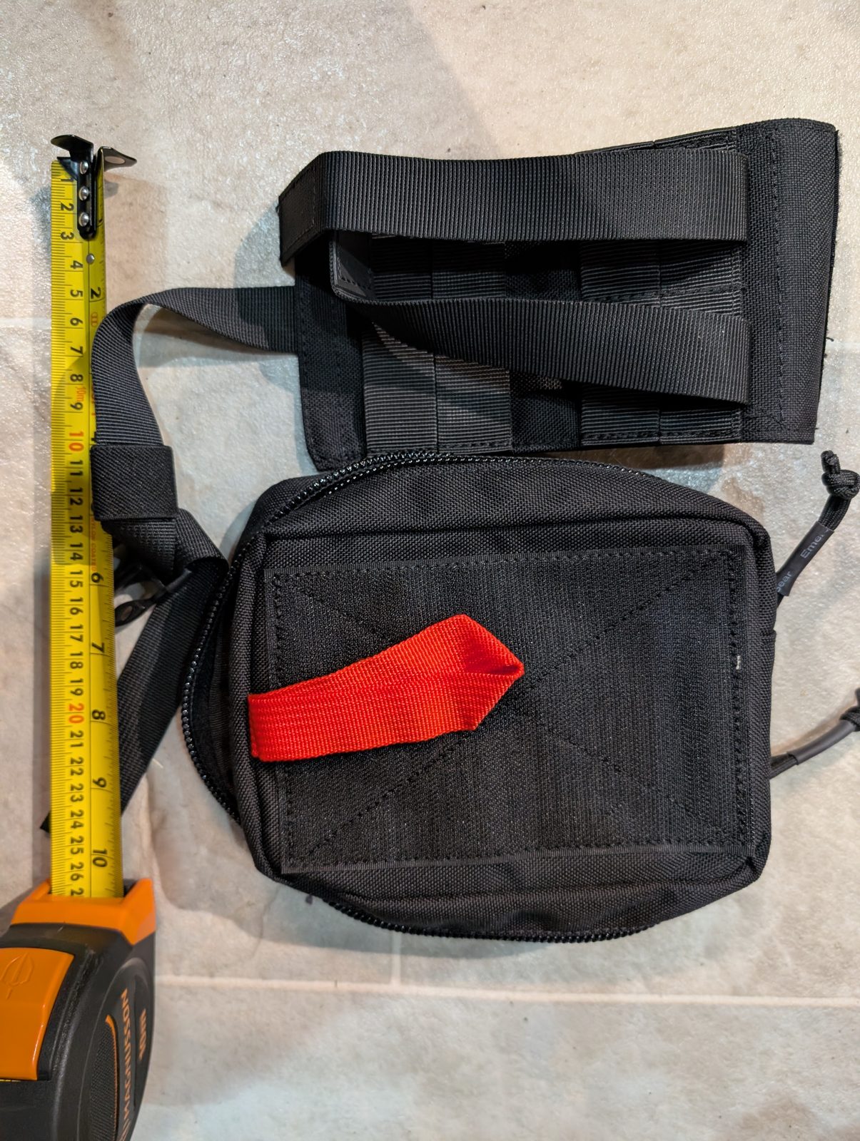 Emerson Gear Quick Release Utility Pouch + MOLLE Belt Adapter Panel Black