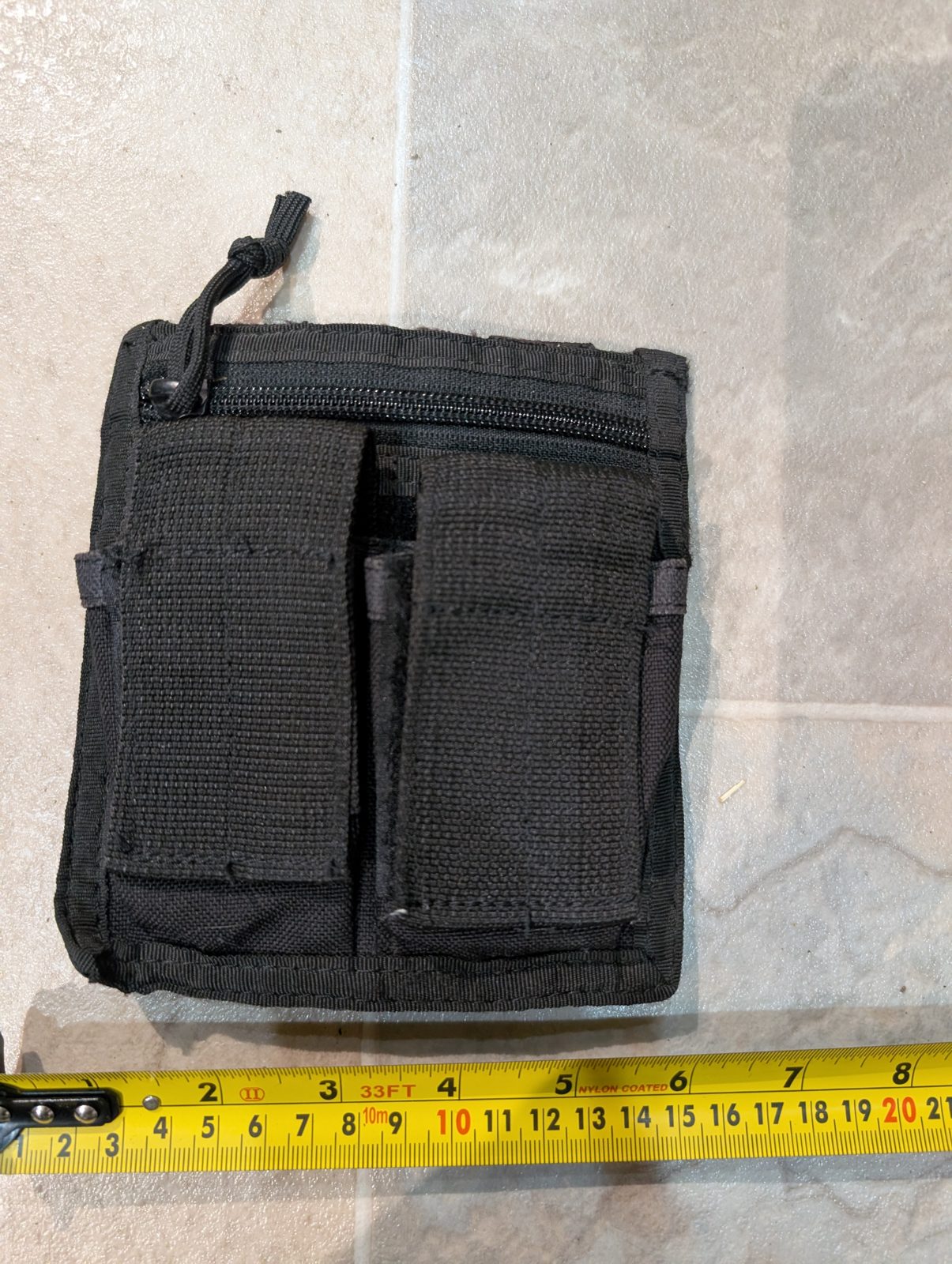 Bulldog Tactical Double Mag Pouch Black MOLLE with Zip Utility Pocket Airsoft