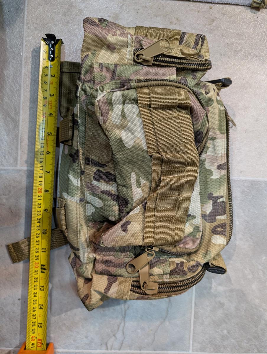Multicam Tactical Waist Shoulder Bag MOLLE Utility Pack SPARES Zip Faulty