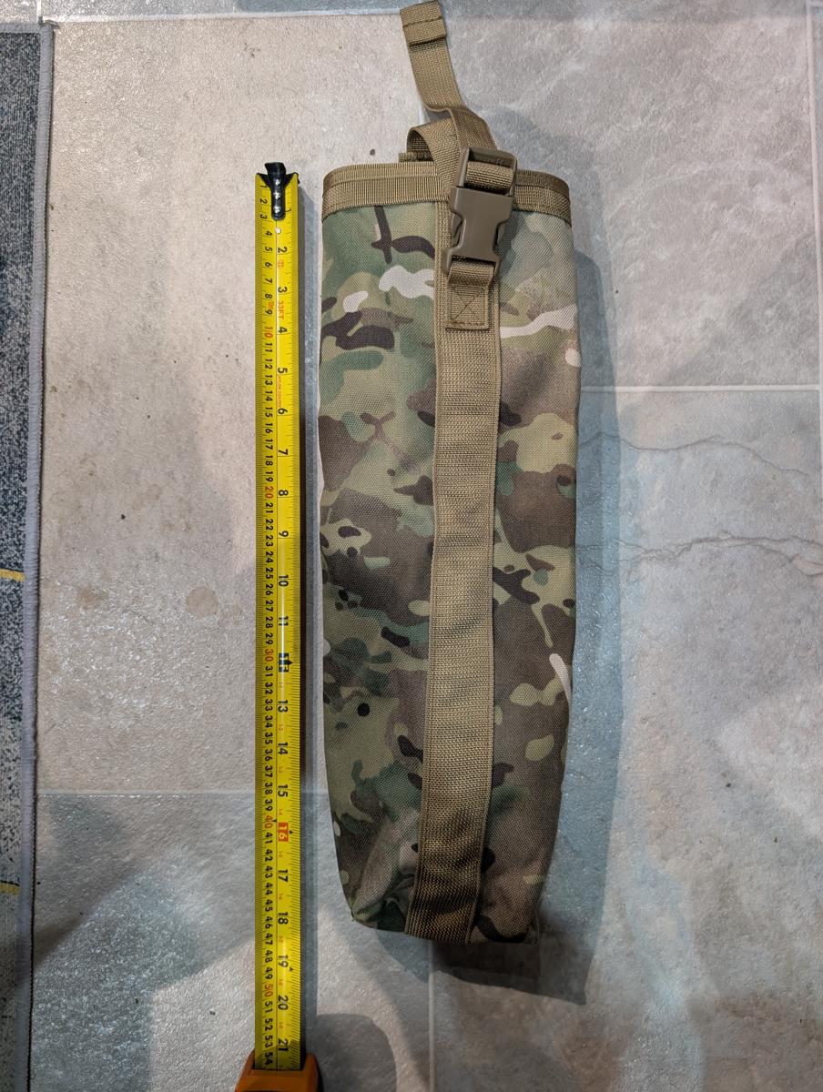 Tall MOLLE Hydration Radio Pouch Multicam 43cm Bottle Carrier Airsoft MOLLE