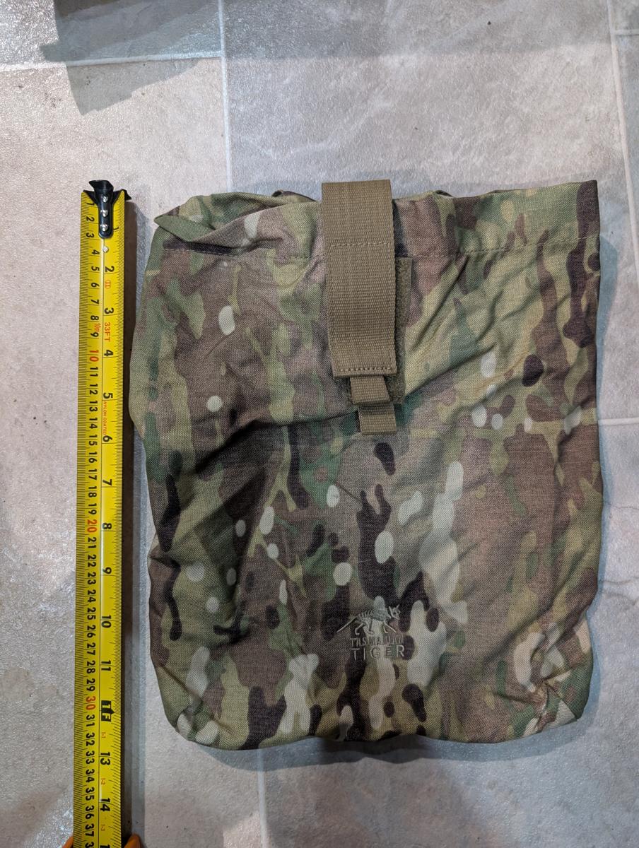 Tasmanian Tiger Folding Dump Pouch Multicam MOLLE Utility Mag Recovery Airsoft