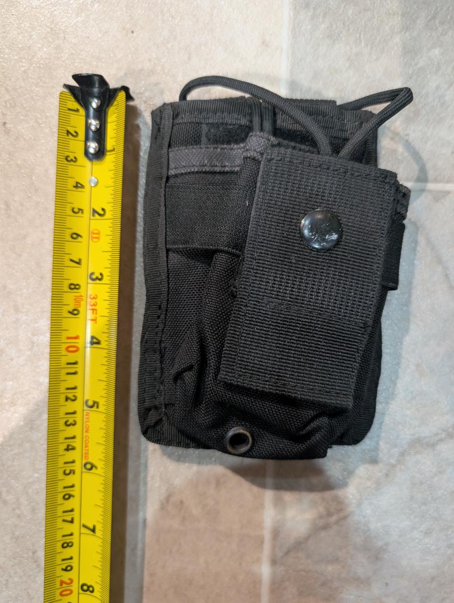 Bulldog Tactical Single Mag Pouch Black MOLLE Bungee Open Top Airsoft M4
