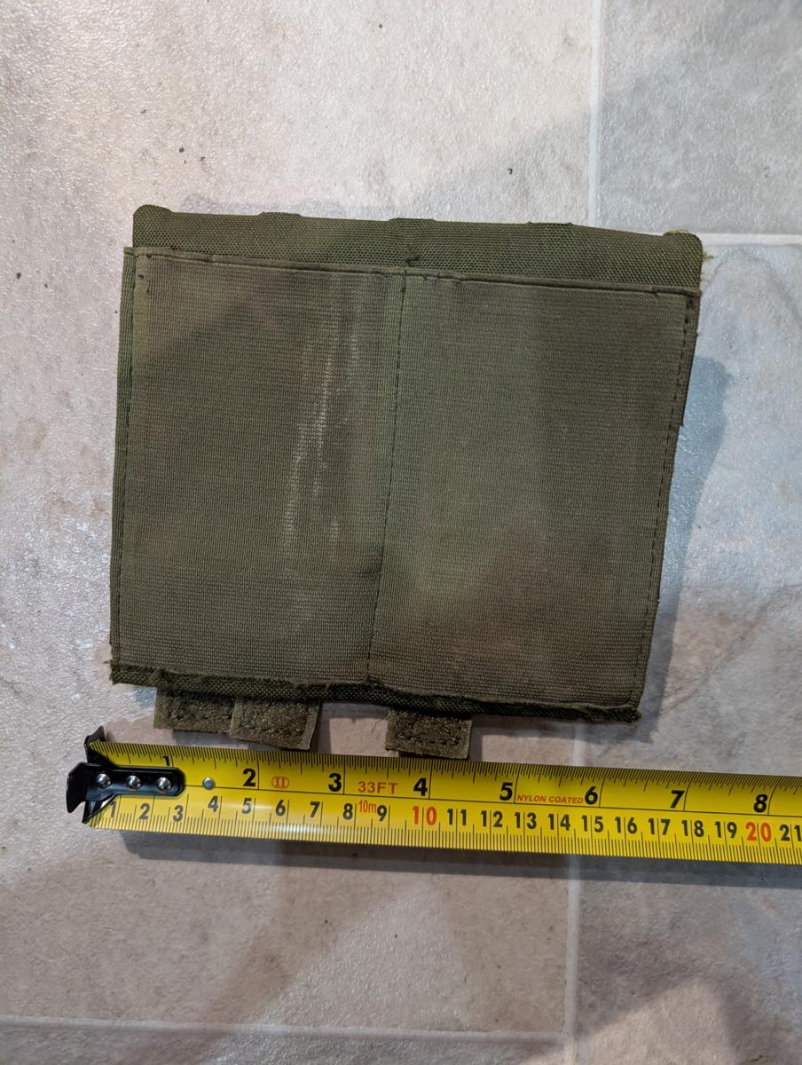 Double Magazine Pouch OD Green MOLLE Flat M4 5.56 Airsoft Cheap 19x14cm