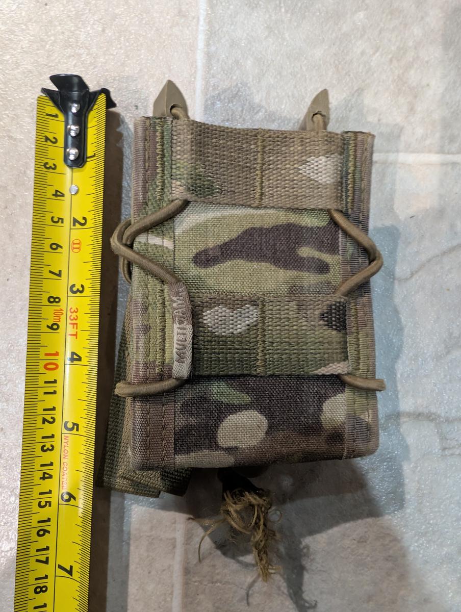 Warrior Assault Systems Single 5.56 Mag Pouch Multicam Bungee Quick Release