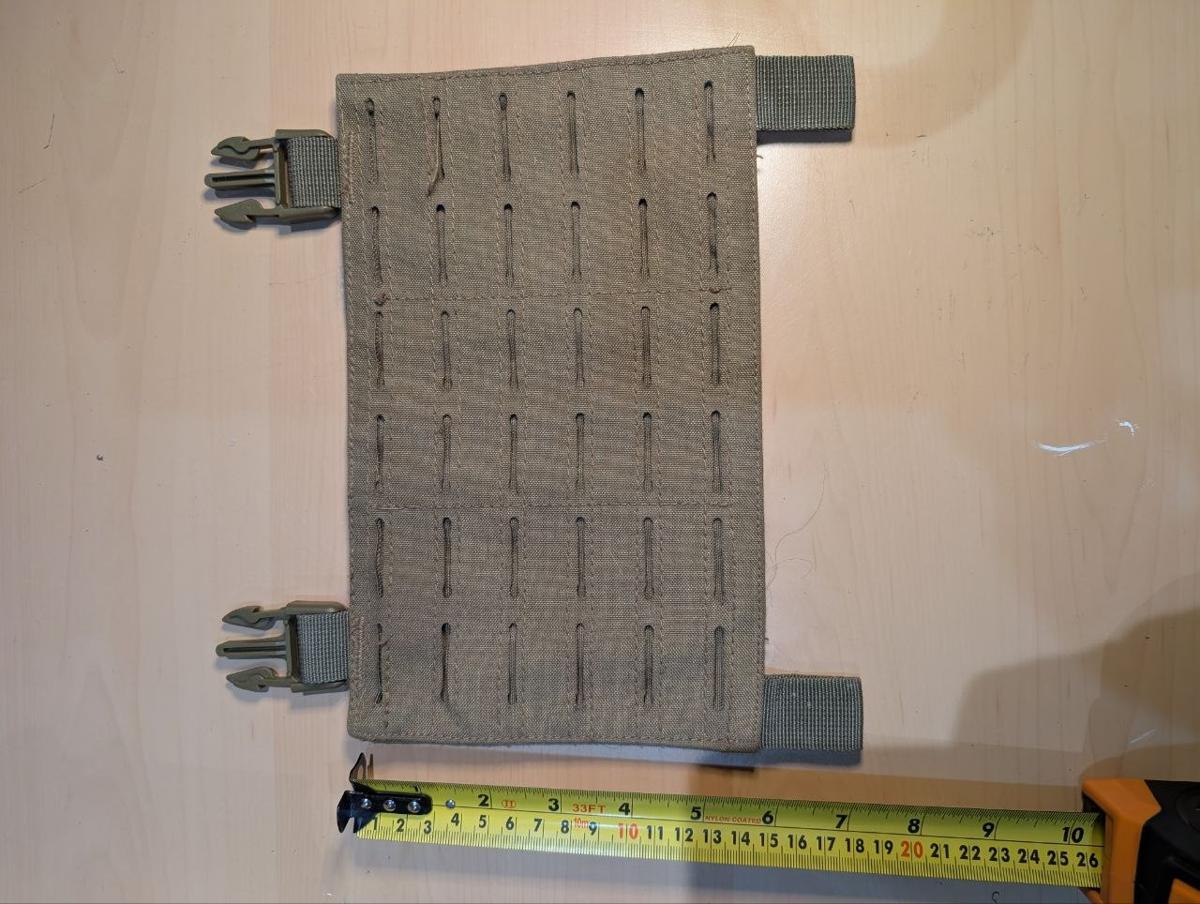 Laser Cut MOLLE Side Panel Tan Coyote Plate Carrier Cummerbund Buckles Airsoft