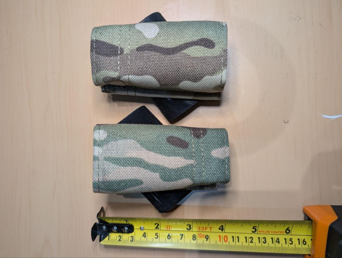 Multicam Hook & Loop Strap Keeper Pair Stiffened Wrap Adaptor Airsoft Surplus