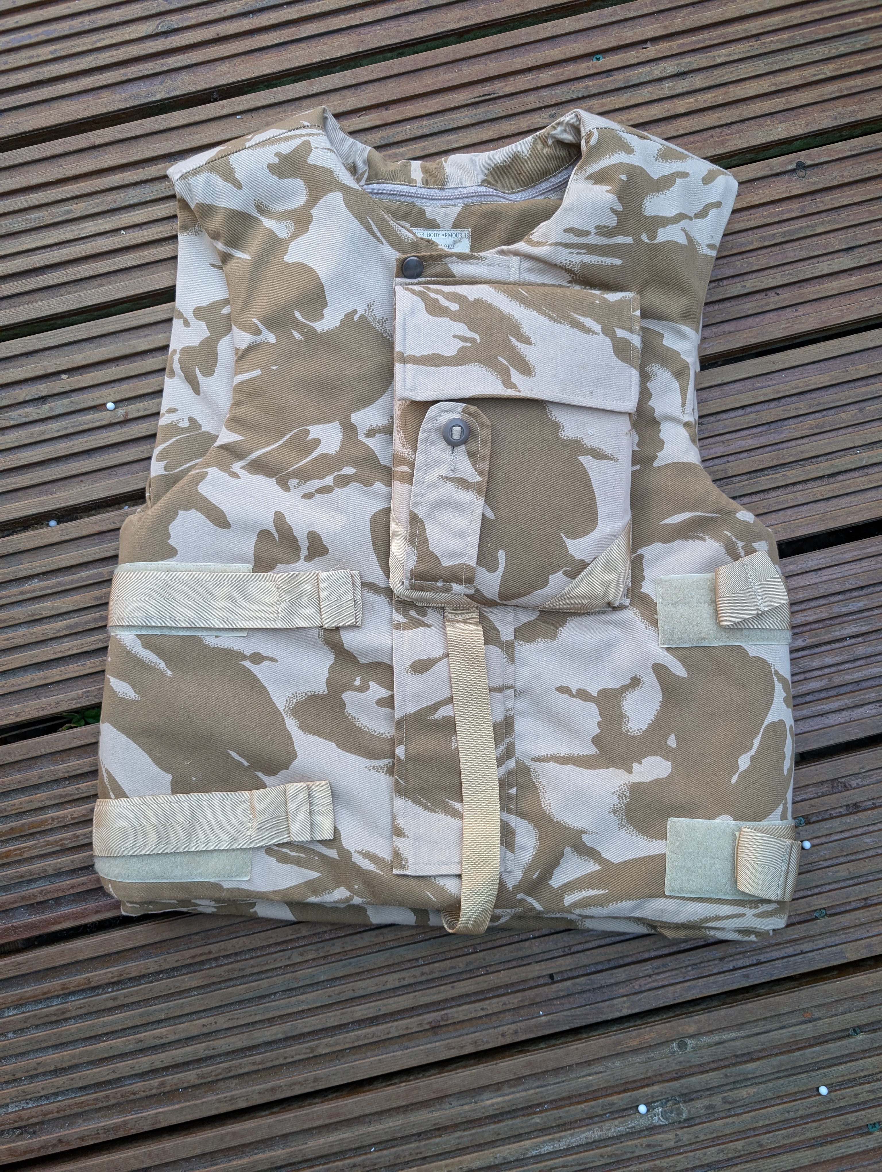 British Army ECBA Body Armour Cover Desert DPM Size 200/116 Surplus