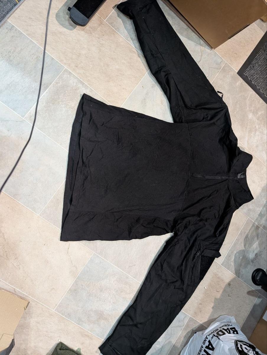 CQR Tactical Combat Shirt Black Ripstop UBACS Airsoft Size 2XL