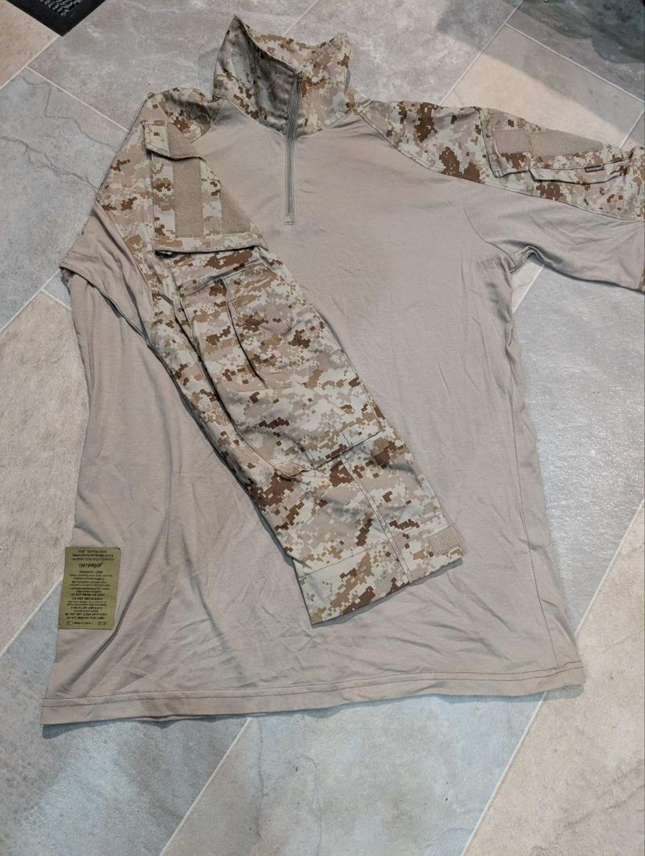 EmersonGear Combat Shirt AOR1 Digital Desert Camo UBACS Airsoft XXL