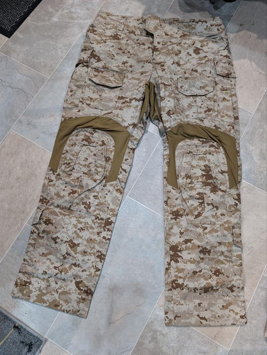 Emerson Gear Combat Trousers AOR1 Digital Desert Camo Knee Pad Pockets Airsoft