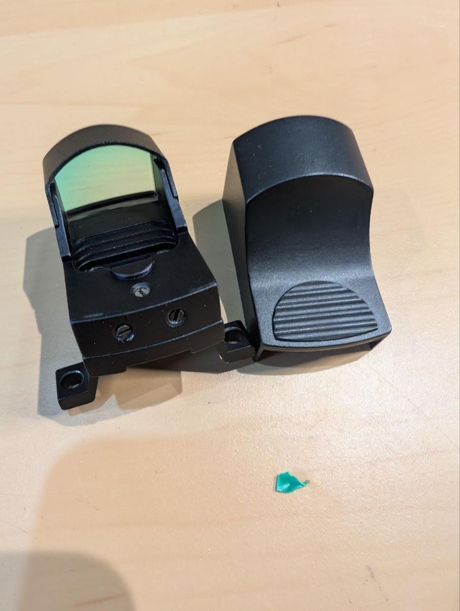 Mini Red Dot Sight Open Reflex Micro Optic Airsoft Black with Mount and Cover