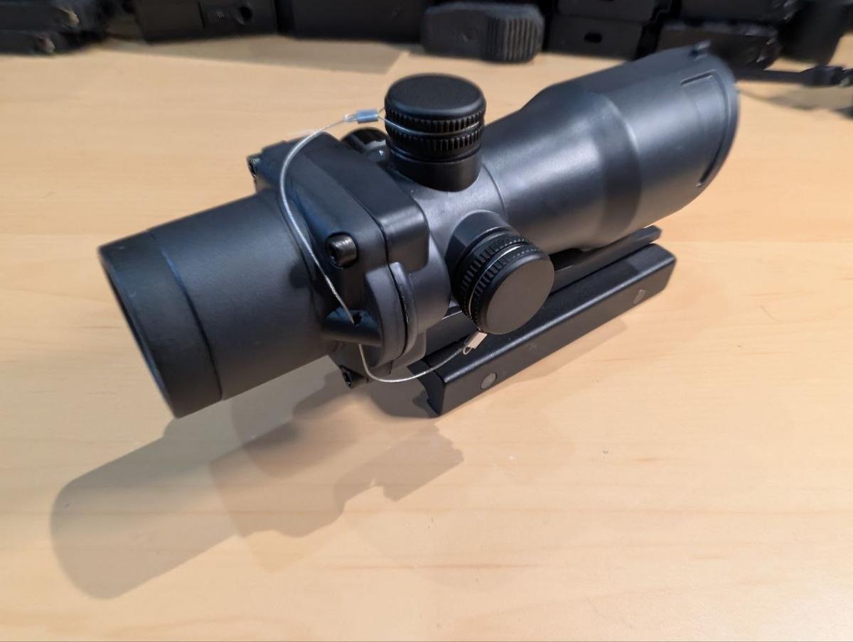 4x32 Compact Red Illuminated Scope Airsoft Rifle Optic Picatinny Weaver Mount