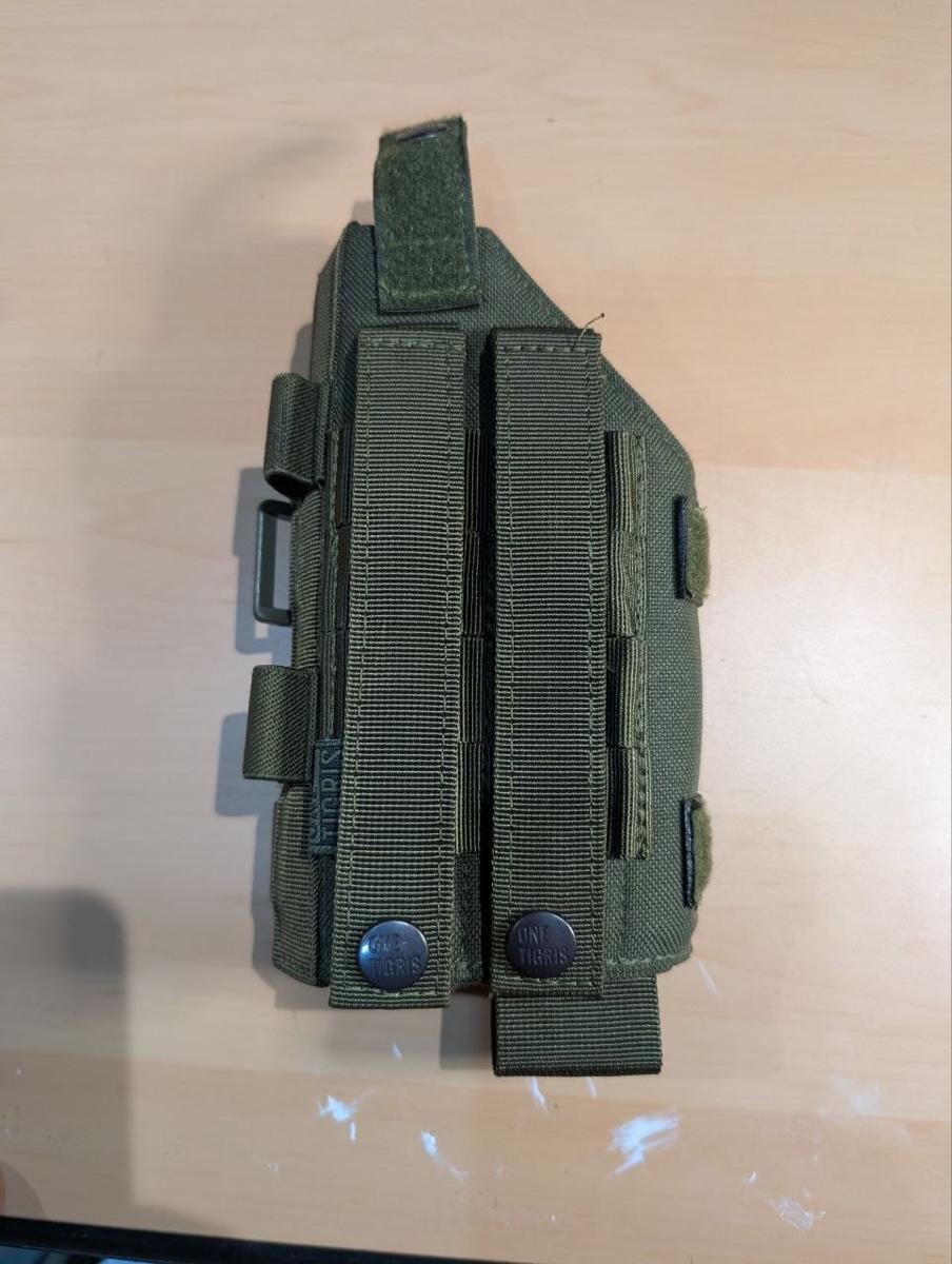 OneTigris MOLLE Pistol Holster Olive Drab Adjustable Belt Drop Airsoft