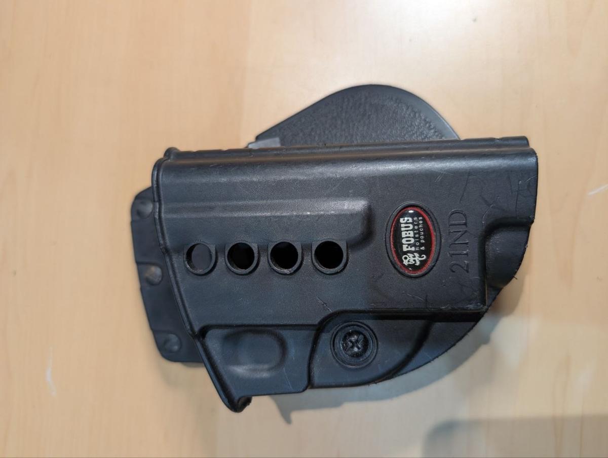 Fobus 21ND Paddle Holster Black Polymer Pistol Retention Screw Airsoft