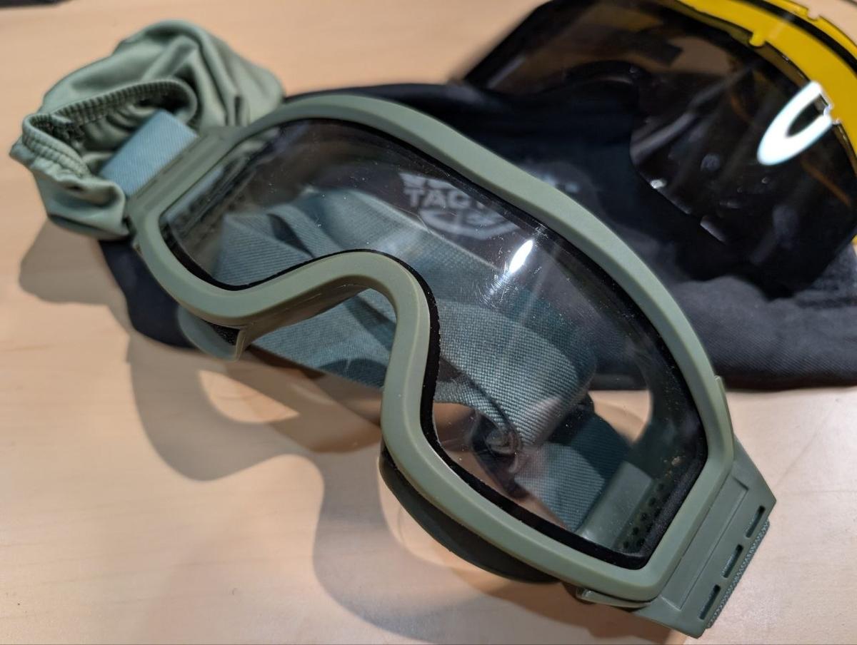 Valken Tactical Goggles Olive Drab 3 Lens Set Clear Smoke Yellow Airsoft