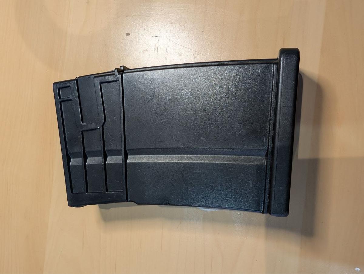 Airsoft Hi-Cap AEG Magazine Black Polymer Wind-Up Curved Box Rifle Unbranded