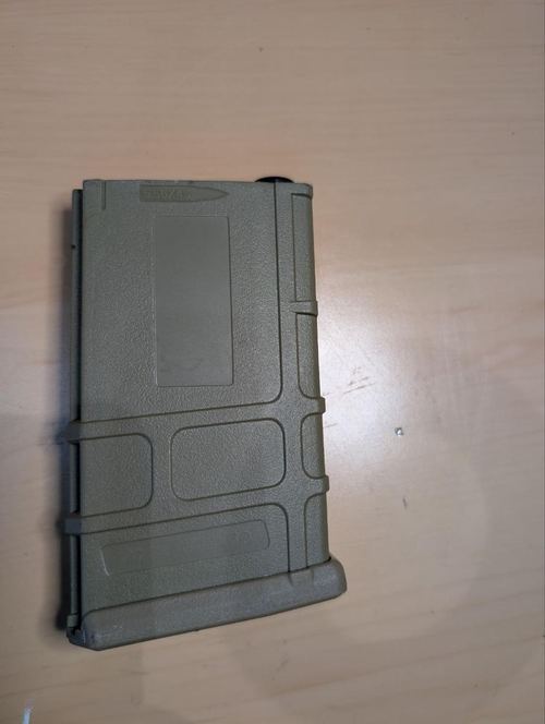 Airsoft M4 M16 AR15 Hi-Cap Magazine Short Tan Polymer 5.56x45 AEG Wind Up Wheel