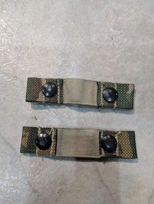 Pair MTP Multicam Elastic Retainer Straps Press Stud Hydration Cable Keeper Army