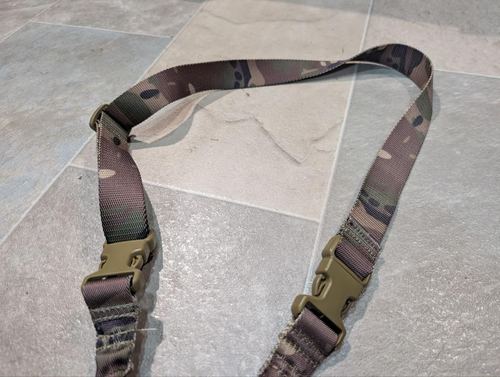 Multicam Bungee Rifle Sling Adjustable 1 or 2 Point Airsoft MOLLE