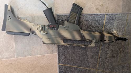 G36 HPA Airsoft Rifle, Camo Finish, Cheek-riser Stock