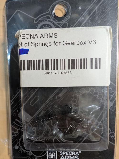 Specna Arms Set of Springs for Gearbox V3 Airsoft AEG Spares New