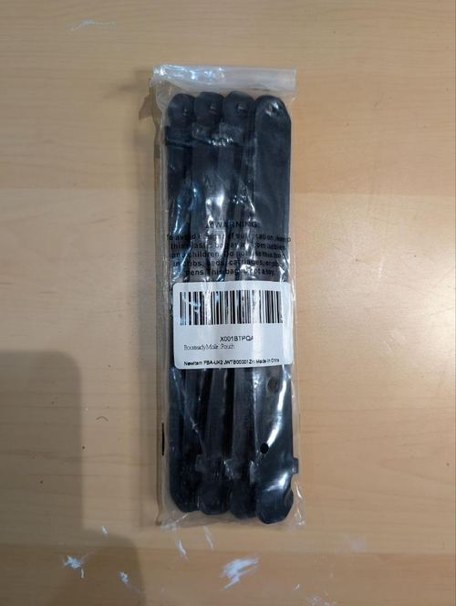 Boosteady MOLLE Attachment Clips Black Polymer Malice Style Straps Airsoft x4